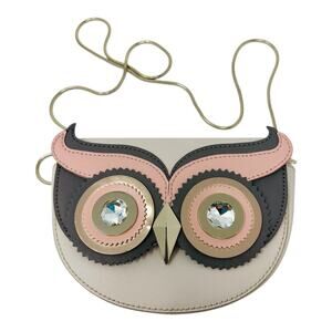 Kate Spade Blaze a Trail Owl Crossbody Leather Handbag Purse- Excellent!